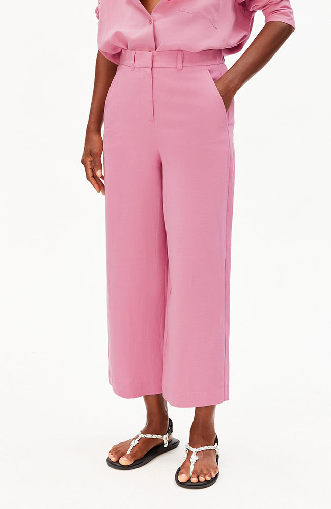 ARMEDANGELS Caarunus Hose rosa, u. a. aus Leinen, für Damen | Sophie Stone