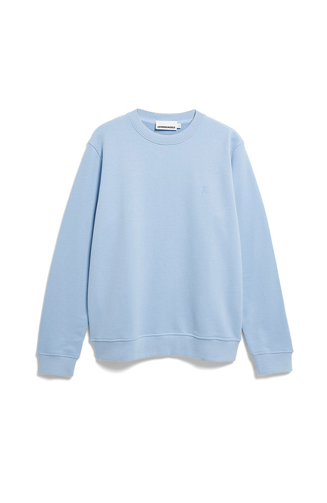 ARMEDANGELS Baaro Loop Sweater, Light Blue, Organic Cotton, Men's | Sophie Stone