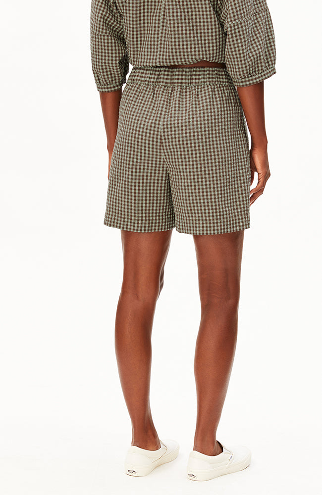 ARMEDANGELS Vichy-Seersucker-Shorts aus Bio-Baumwolle | Sophie Stone