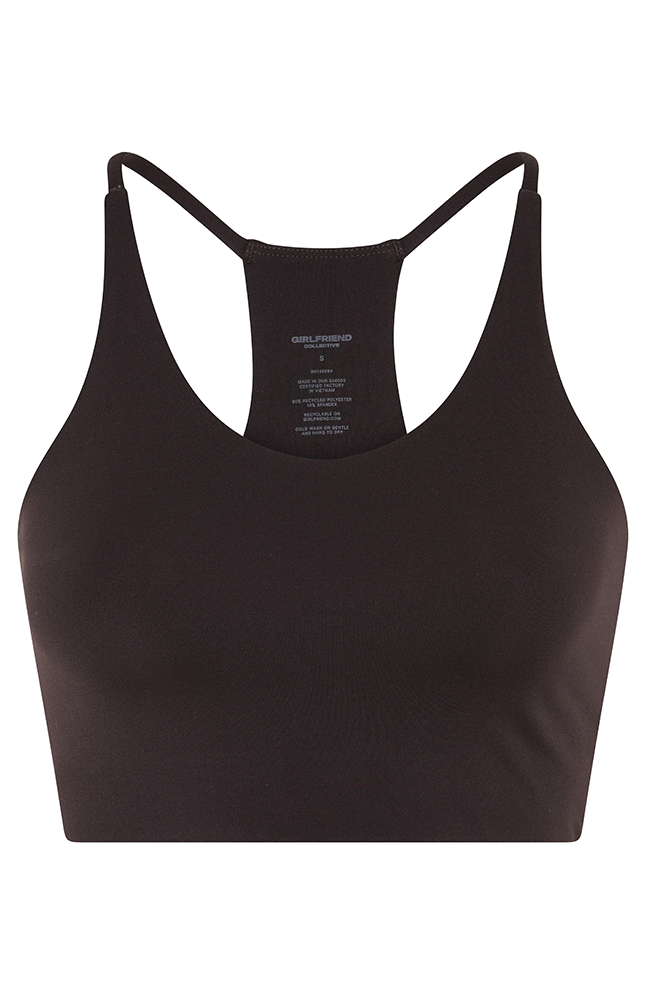 Girlfriend Collective Float cleo sports bra brown rRPET ladies | Sophie Stone