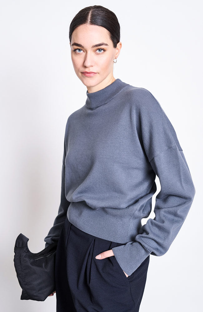 JAN 'N JUNE Yin sweater turbulence in organic cotton for women | Sophie Stone