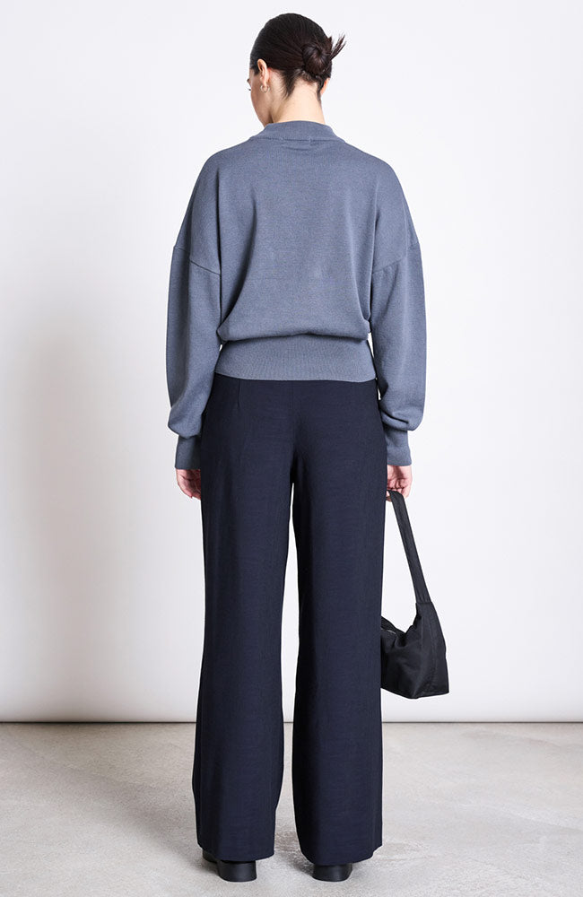 JAN 'N JUNE Yin sweater turbulence in GOTS organic cotton for women | Sophie Stone