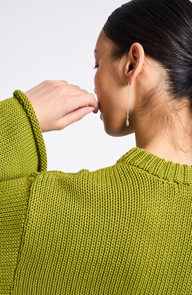 JAN 'N JUNE Sona Pullover mossy pear Bio-Baumwolle für Frauen | Sophie Stone