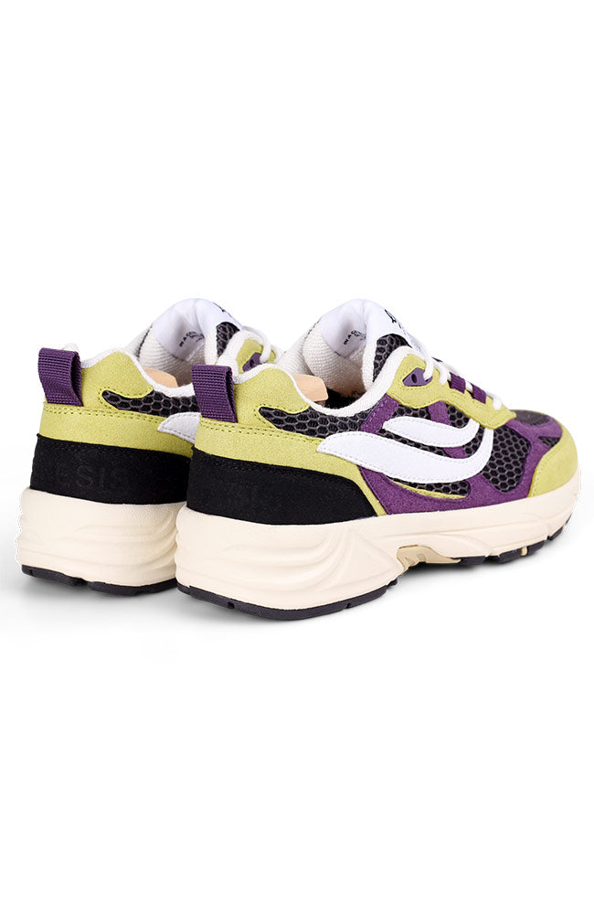 Genesis G-eco '99 2 tone mesh lime/purple/black vegan sneakers woman | Sophie Stone