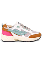 Genesis G-eco '99 2 tone mesh cognac/white/grey vegan sneakers woman| Sophie Stone