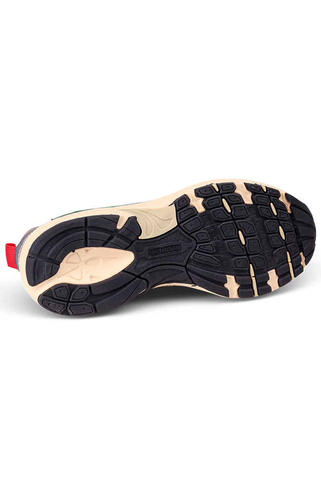 Genesis G-Eco`99 Contra Mesh zilver groen vegan sneakers vrouwen| Sophie Stone