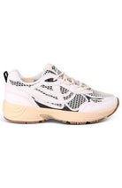 Genesis G-Eco`99 2-Tone Mesh brown white vegan sneakers dames | Sophie Stone