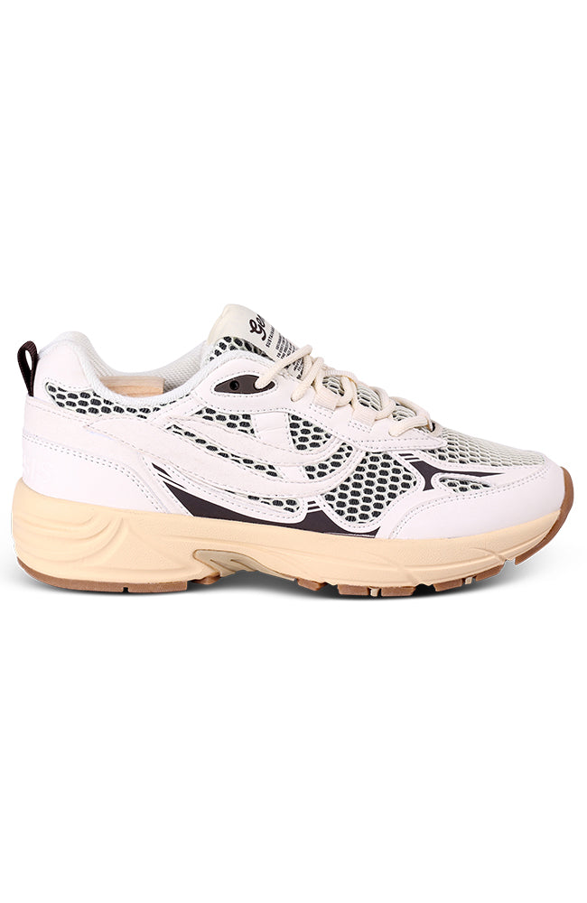 Genesis G-Eco`99 2-Tone Mesh brown white vegan sneakers dames | Sophie Stone