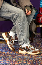 Genesis G-Eco`99 2-Tone Mesh brown white schoenen dames | Sophie Stone