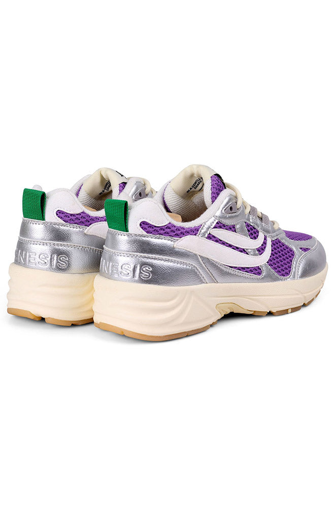 Genesis G-Eco '99 Multi Sneaker, Silver Vegan Leather, Women's | Sophie Stone