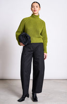 JAN 'N JUNE Ola Grobstrickpullover Moosbirne aus Bio-Baumwolle Frauen | Sophie Stone