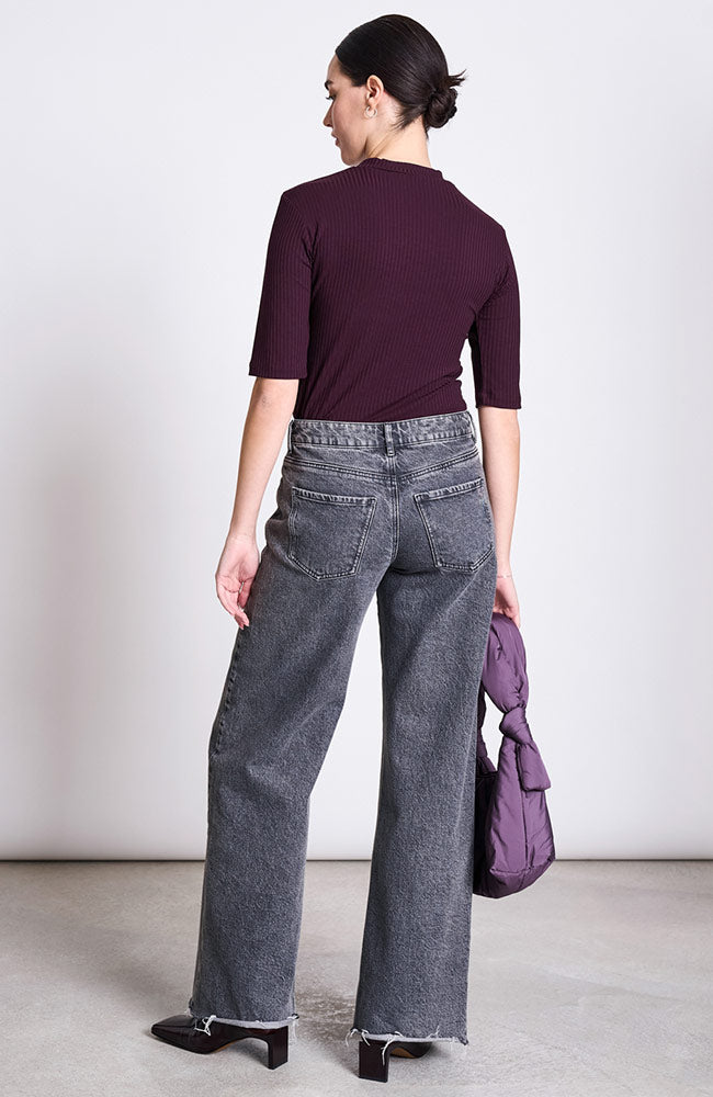 JAN 'N JUNE Nina shirt cherry lacquer from lyocell TENCEL woman | Sophie Stone