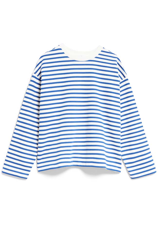 ARMEDANGELS Frankaa stripe blauw dames | Sophie Stone