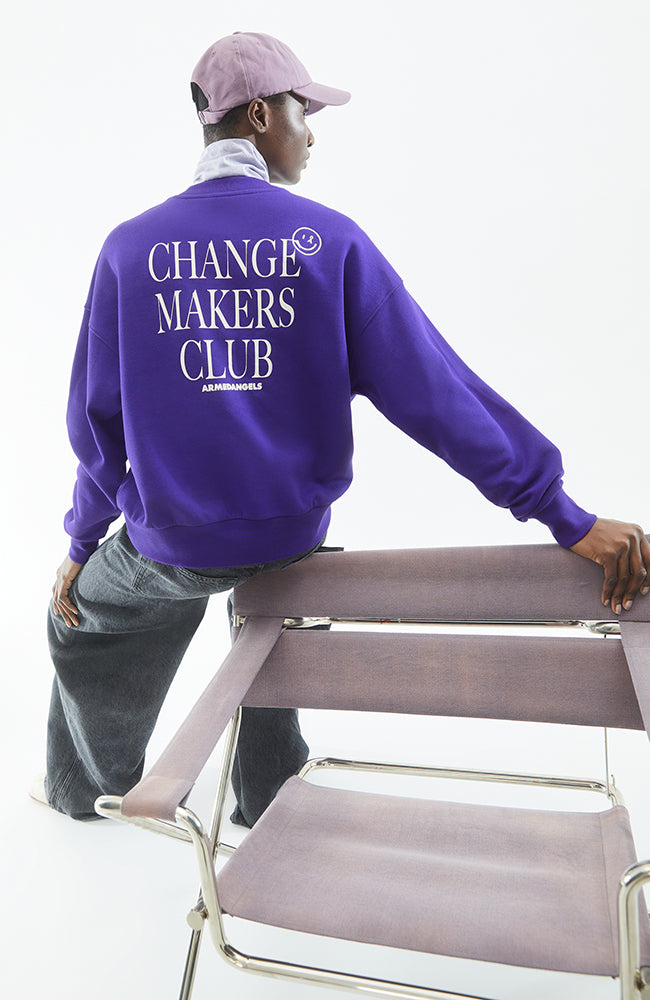 ARMEDANGELS Alizaa change purple organic cotton woman | Sophie Stone