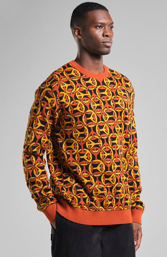 Dedicated Sweater Mora peace from organic cotton men | Sophie Stone