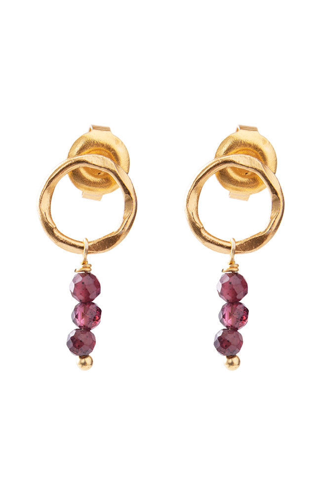 A Beautiful Story Geschenkbox Power Garnet GP aus langlebigem vergoldetem Messing | Sophie Stone