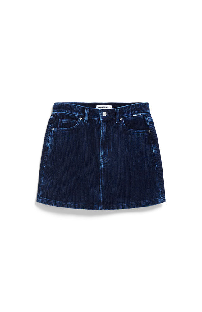 ARMEDANGELS Aacumeri cord rokje indigo van biologisch katoen voor dames | Sophie Stone