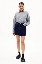 ARMEDANGELS Aacumeri cord rok blauw indigo van bio katoen voor dames | Sophie Stone