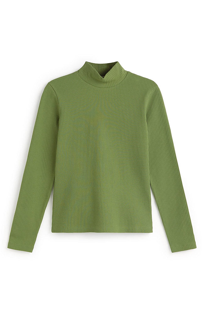 Thinking MU Aine rib top groen 100% GOTS bio katoen voor vrouwen | Sophie Stone