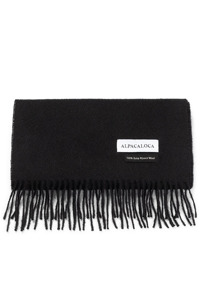 Alpaca Loca Sjaal black van 100% baby Alpaca wol uniseks | Sophie Stone