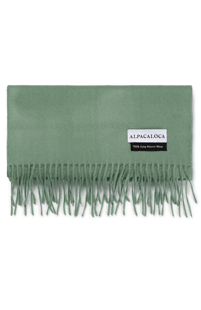 Alpaca Loca Sjaal groen van 100% baby Alpaca wol uniseks | Sophie Stone