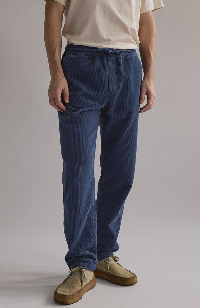 TWOTHIRDS Apolima rib pants vintage indigo from organic cotton for men | Sophie Stone