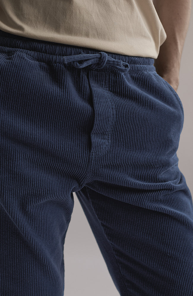 TWOTHIRDS Apolima rib pants vintage indigo from organic cotton for men | Sophie Stone