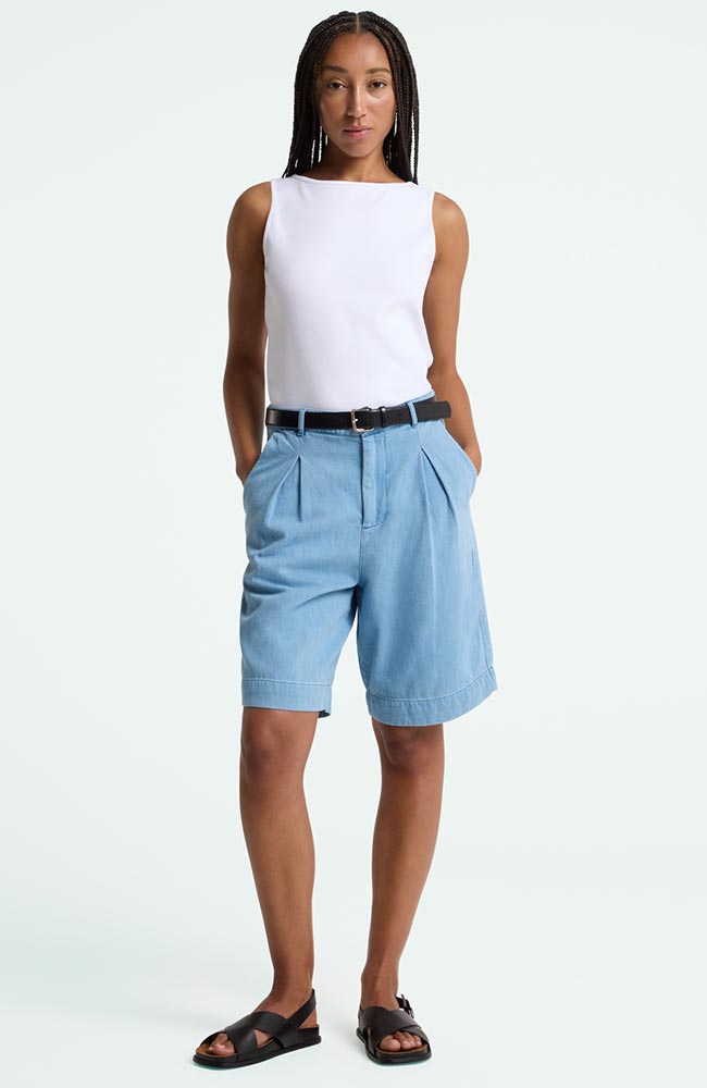 Kings of Indigo Artemisia shirt in white organic cotton for women | Sophie Stone