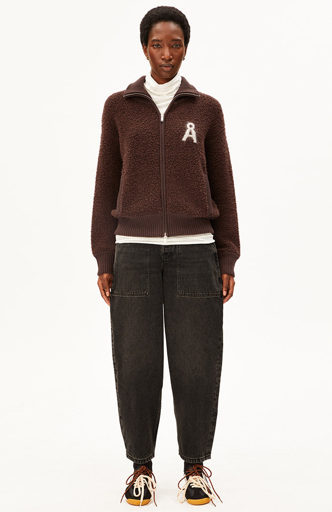 ARMEDANGELS Baarly high worker jeans nutmeg 100% GOTS bio katoen vrouw | Sophie Stone
