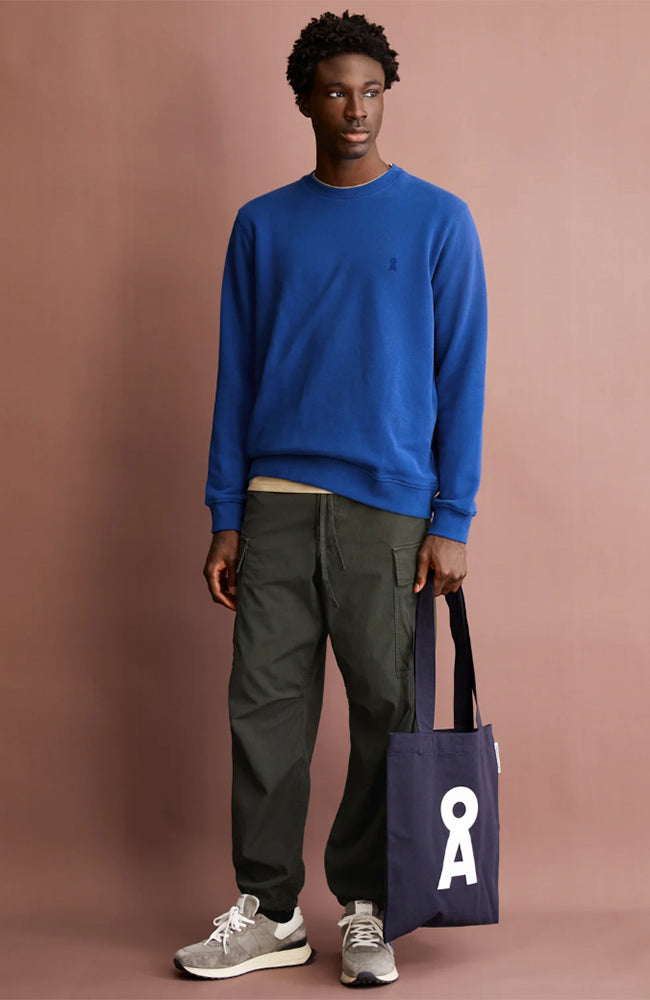 ARMEDANGELS Baaro dark morning sweater in GOTS organic cotton for men | Sophie Stone