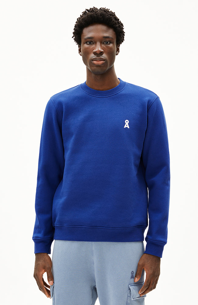 ARMEDANGELS Baaro Pullover blau aus Bio-Baumwolle Herren | Sophie Stone