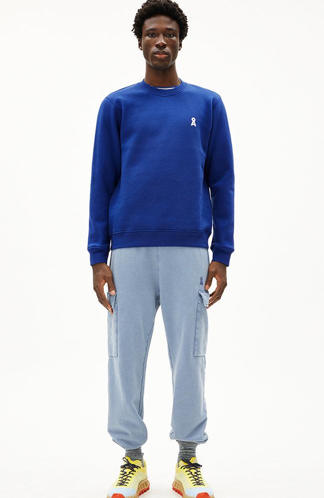 ARMEDANGELS Baaro Pullover blau aus Bio-Baumwolle Männer | Sophie Stone