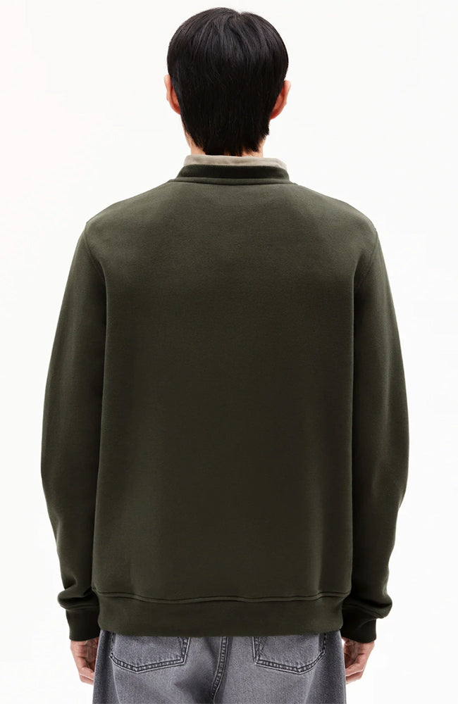 ARMEDANGELS Baaro forest pine sweater from GOTS organic cotton men | Sophie Stone