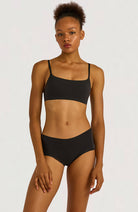 Organic Basics Bare high rise briefs zwart van gerecycled nylon vrouw | Sophie Stone