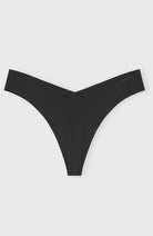 Organic Basics Bare thong black from recycled nylon ladies | Sophie Stone