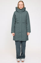MAZINE Basic padded parka jas groen van GRS voor dames | Sophie Stone