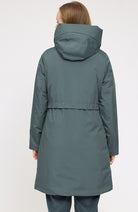 MAZINE Basic padded parka jas bottle groen van gerecycled polyester voor dames | Sophie Stone