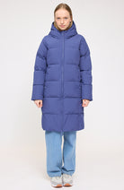 MAZINE Basic Puffer jas violet blue van GRS voor dames | Sophie Stone