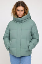 MAZINE Basic Puffer jas jade van GRS voor dames | Sophie Stone