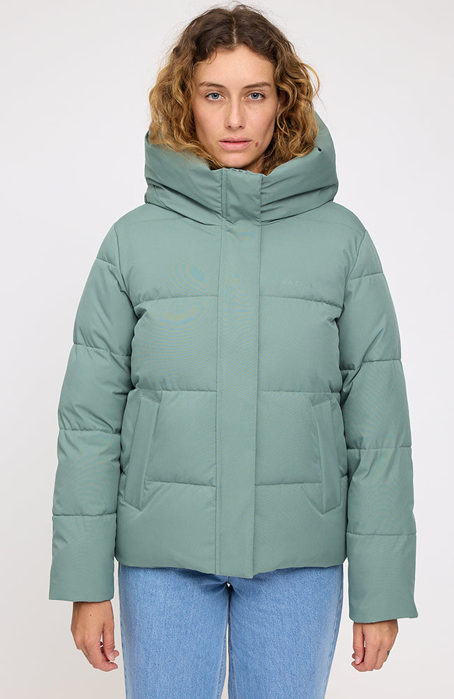 MAZINE Basic Puffer jas jade groen van GRS voor dames | Sophie Stone
