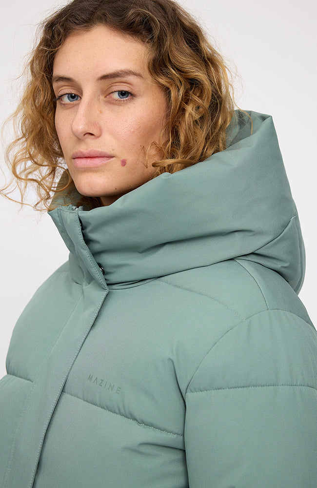 MAZINE Basic Puffer jas jade groen van GRS vrouw | Sophie Stone