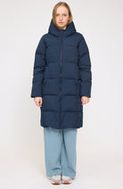 MAZINE Basic Puffer jas dark navy  van GRS voor vrouwen | Sophie Stone