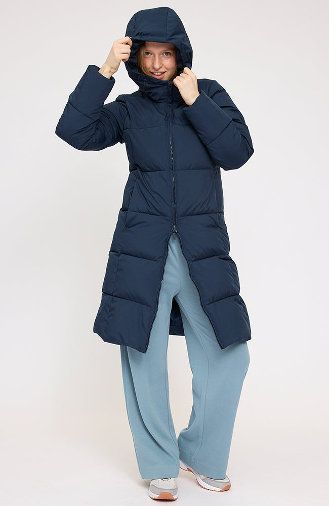 MAZINE Basic Puffer jas dark navy  van GRS voor dames | Sophie Stone