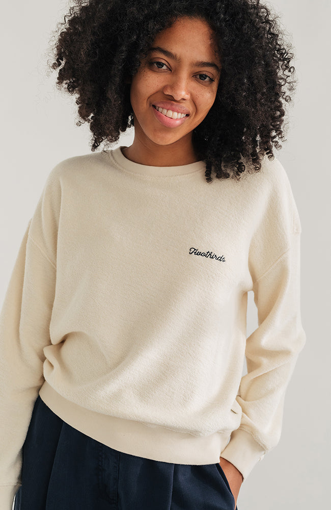 TWOTHIRDS Belitz sweater ecru in organic cotton for women | Sophie Stone