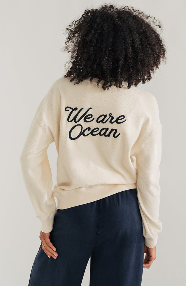 TWOTHIRDS Belitz sweater ecru in organic cotton for women | Sophie Stone