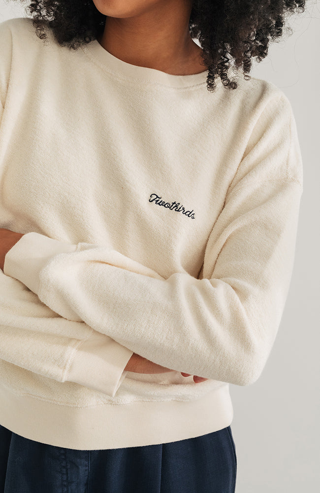 TWOTHIRDS Belitz sweater ecru in organic cotton woman | Sophie Stone