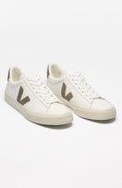 VEJA Campo extra white khaki sneaker made of leather woman | Sophie Stone
