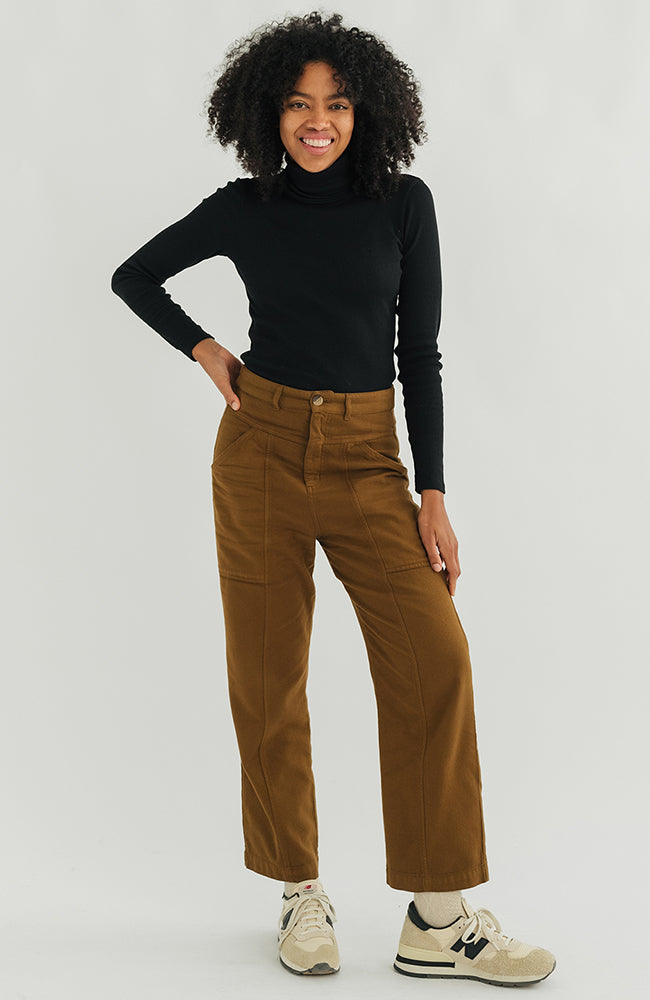 TWOTHIRDS Canna turtleneck black from recycled materials for women | Sophie Stone