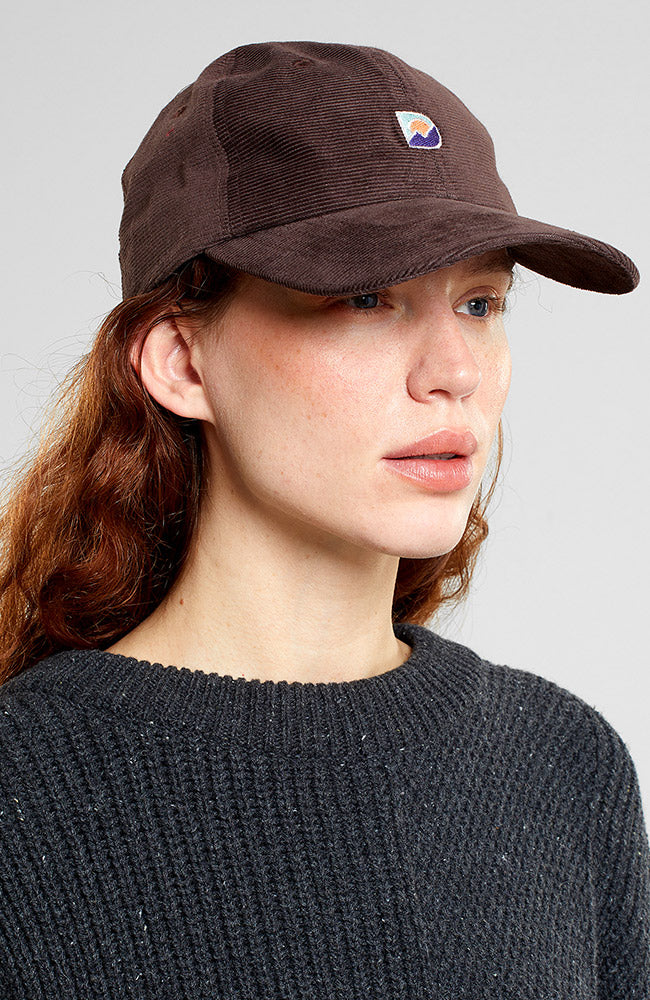 Dedicated Soft Cap corduroy bruin van bio katoen uniseks | Sophie Stone