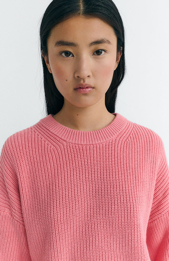 Thinking MU Carmen sweater pink from organic cotton | Sophie Stone